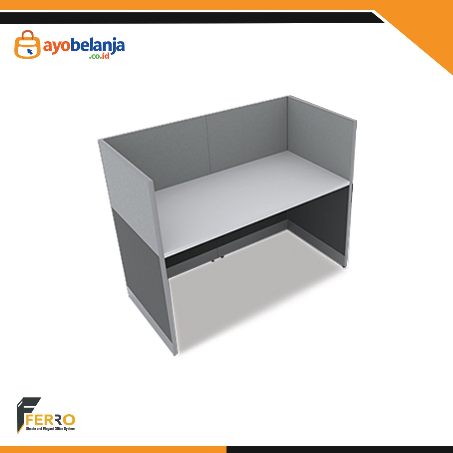 Meja Kerja Kubikal CWD-01A uk. 1400