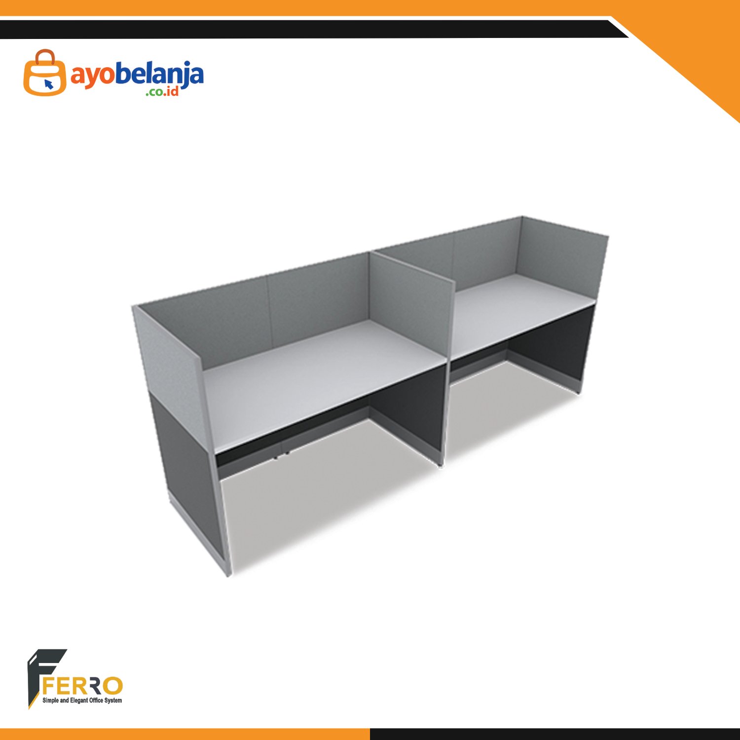 Meja Kerja Kubikal CWD-01B uk. 2400