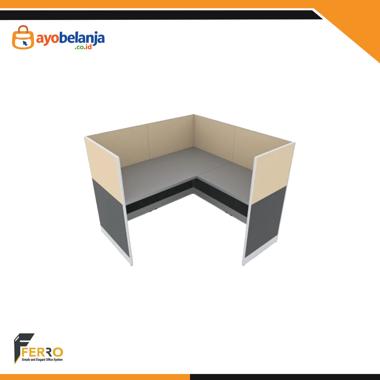 Meja Kerja Kubikal CWD-02A uk. 1400