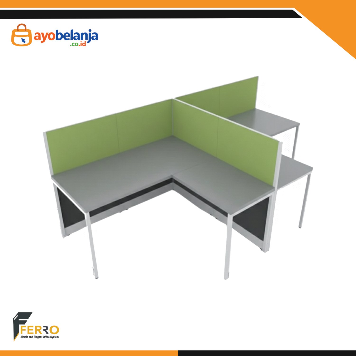 Meja Kerja Kubikal CWD-03C uk. 2800