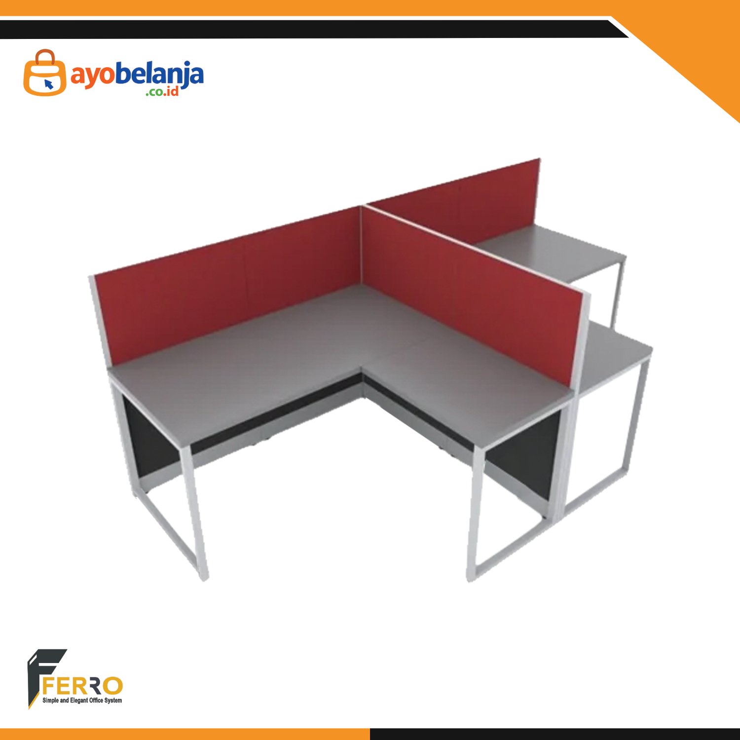 Meja Kerja Kubikal CWD-04C uk. 2800