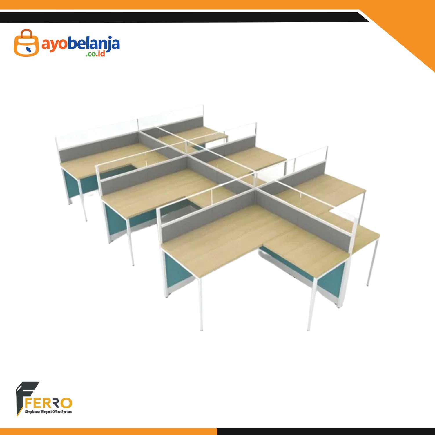 Meja Kerja Kubikal CWD-05C uk. 3600