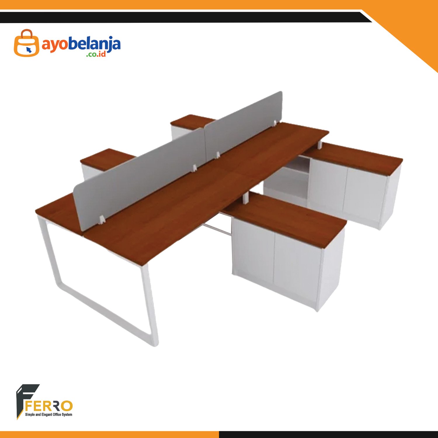 Meja Kerja Konfigurasi PT-03B uk. 3200