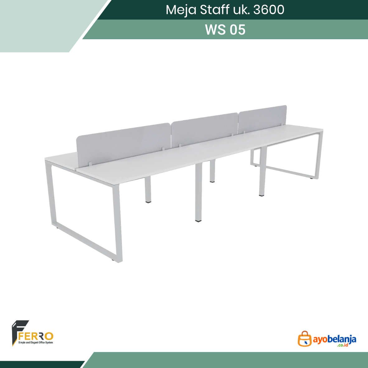 Meja Staff uk. 3600