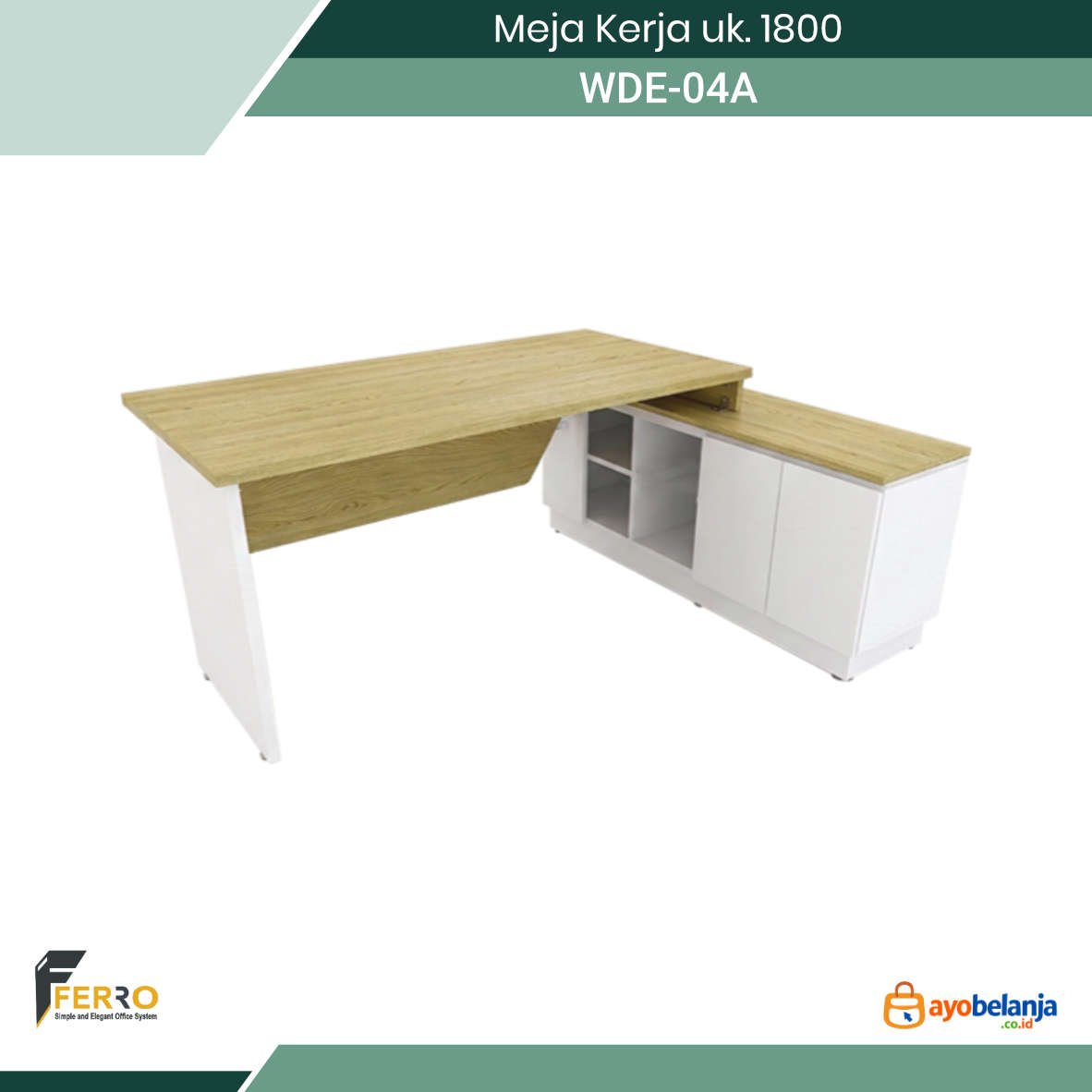 Meja Kerja uk. 1800