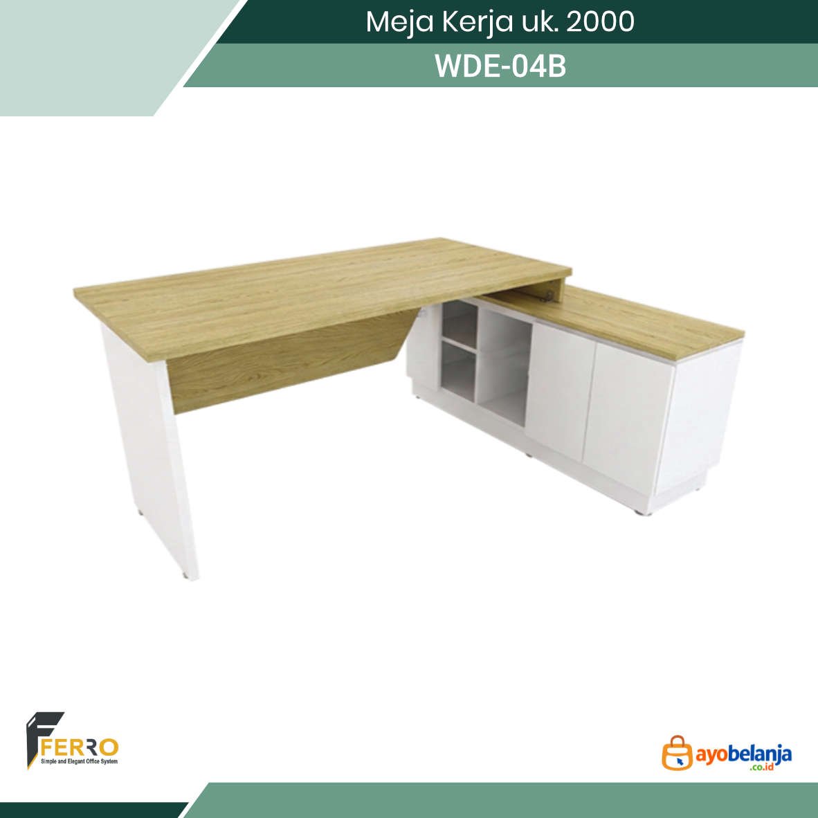 Meja Kerja uk. 2000