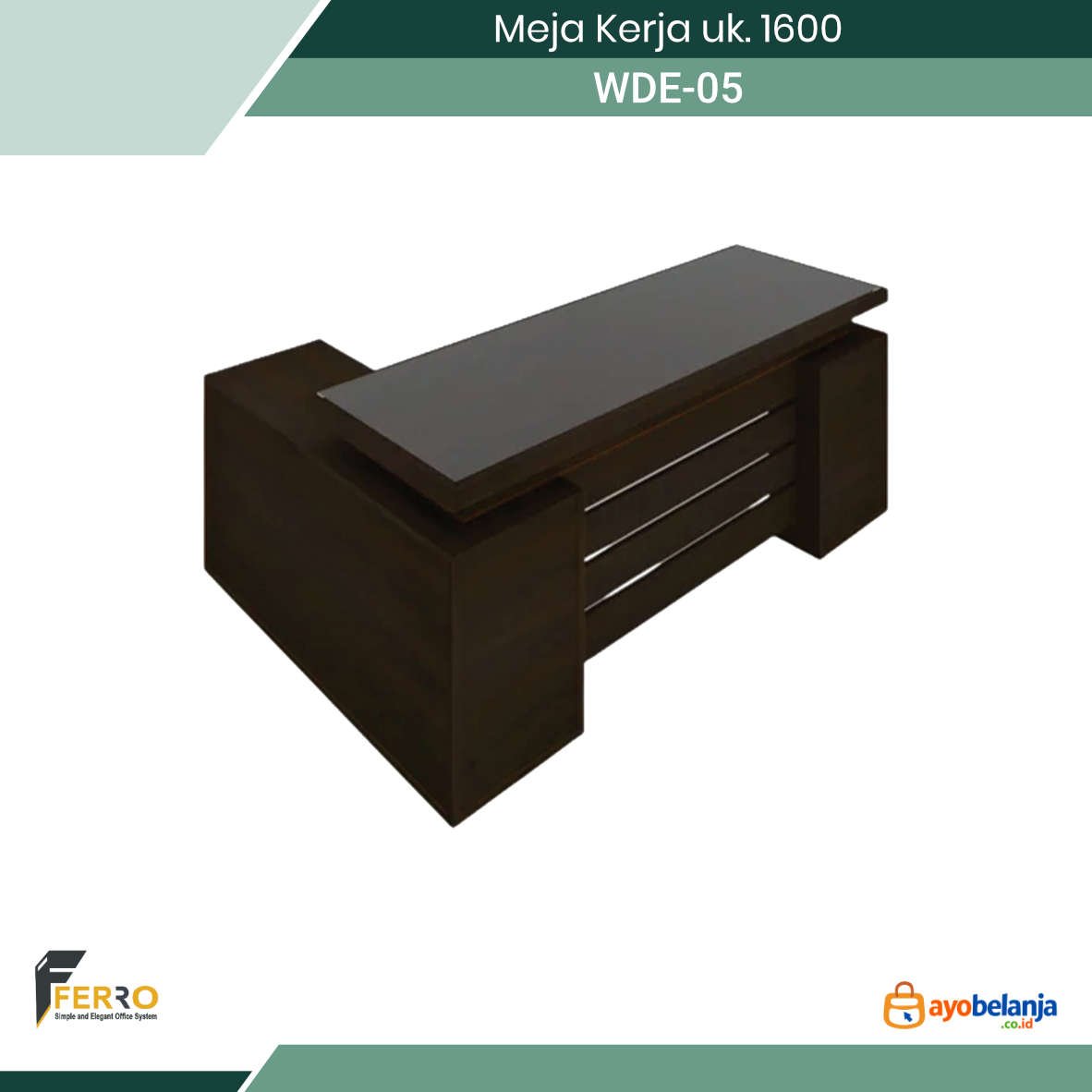 Meja Kerja uk. 1600