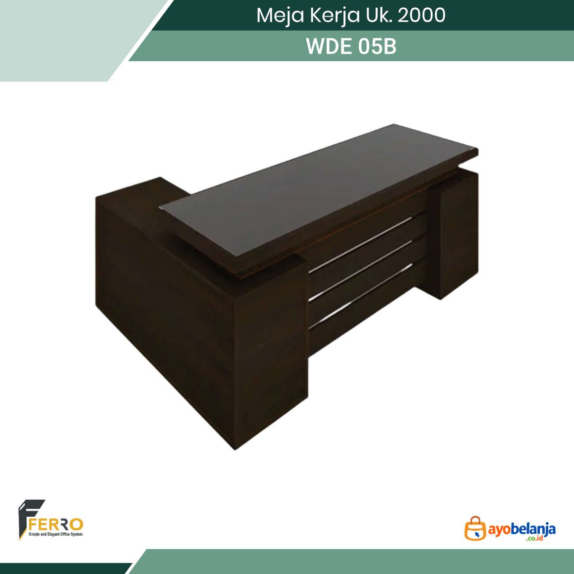 Meja Kerja Uk. 2000