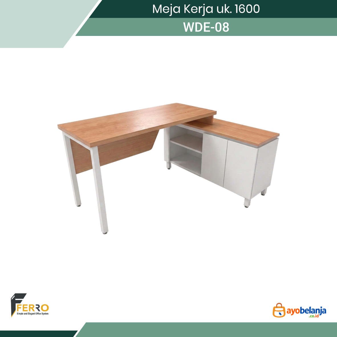 Meja Kerja uk. 1600