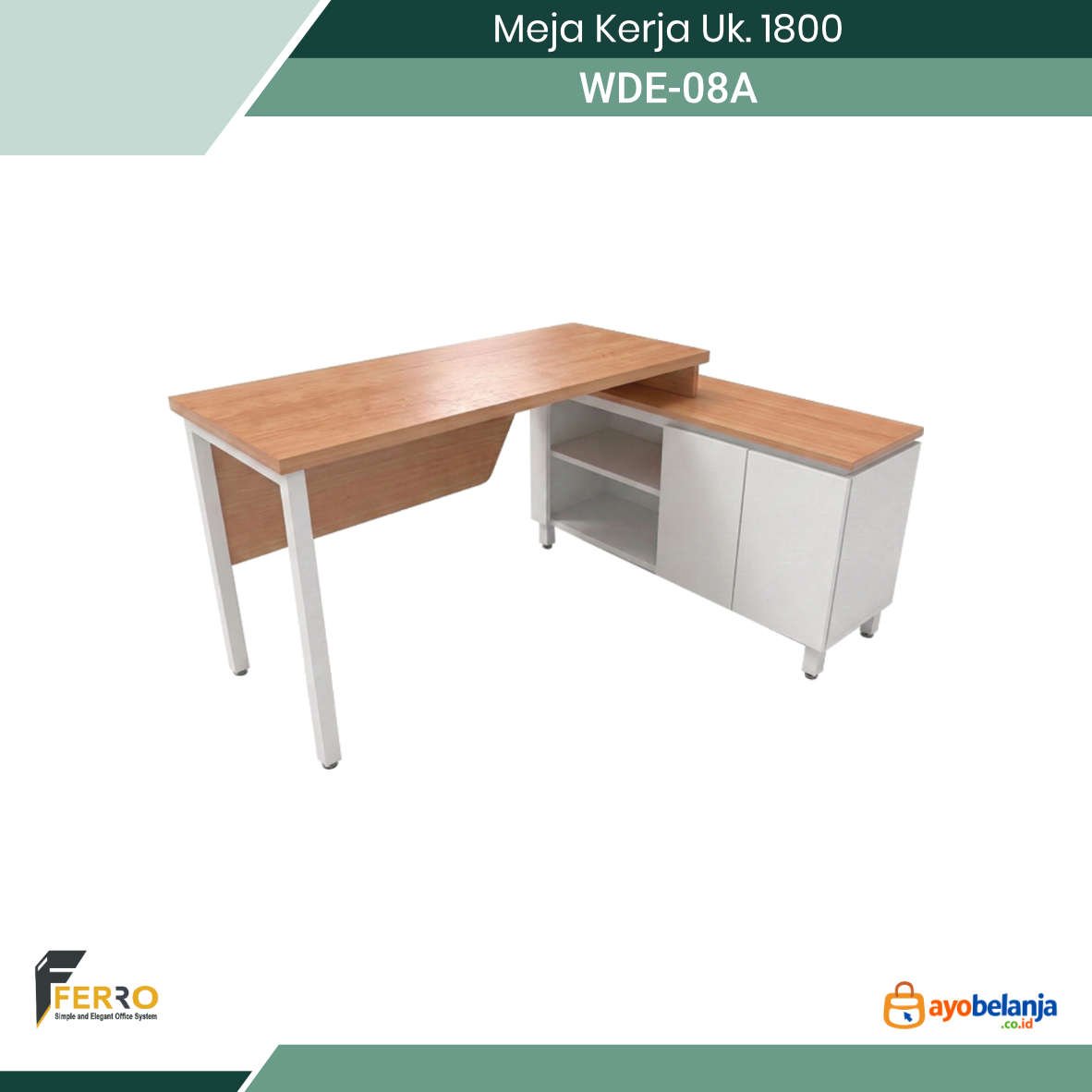 Meja Kerja Uk. 1800