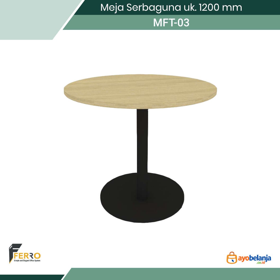 Meja Serbaguna uk. 1200 mm