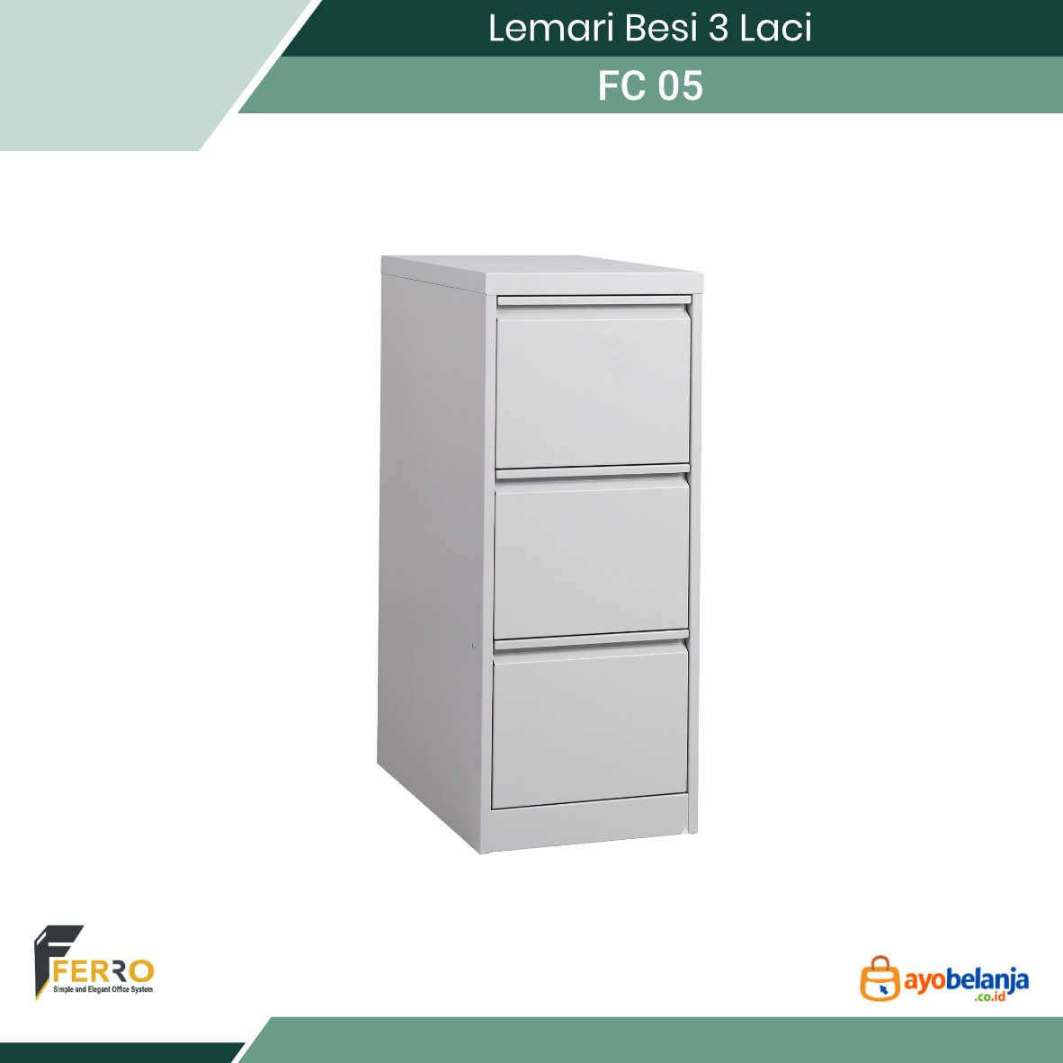 Lemari Besi 3 Laci