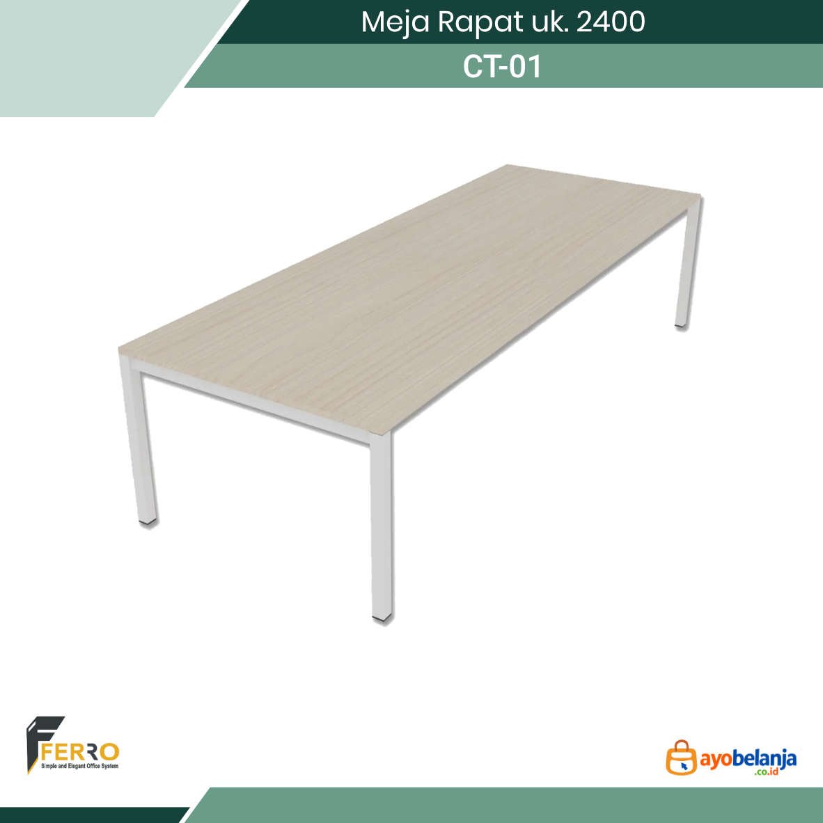 Meja Rapat uk. 2400