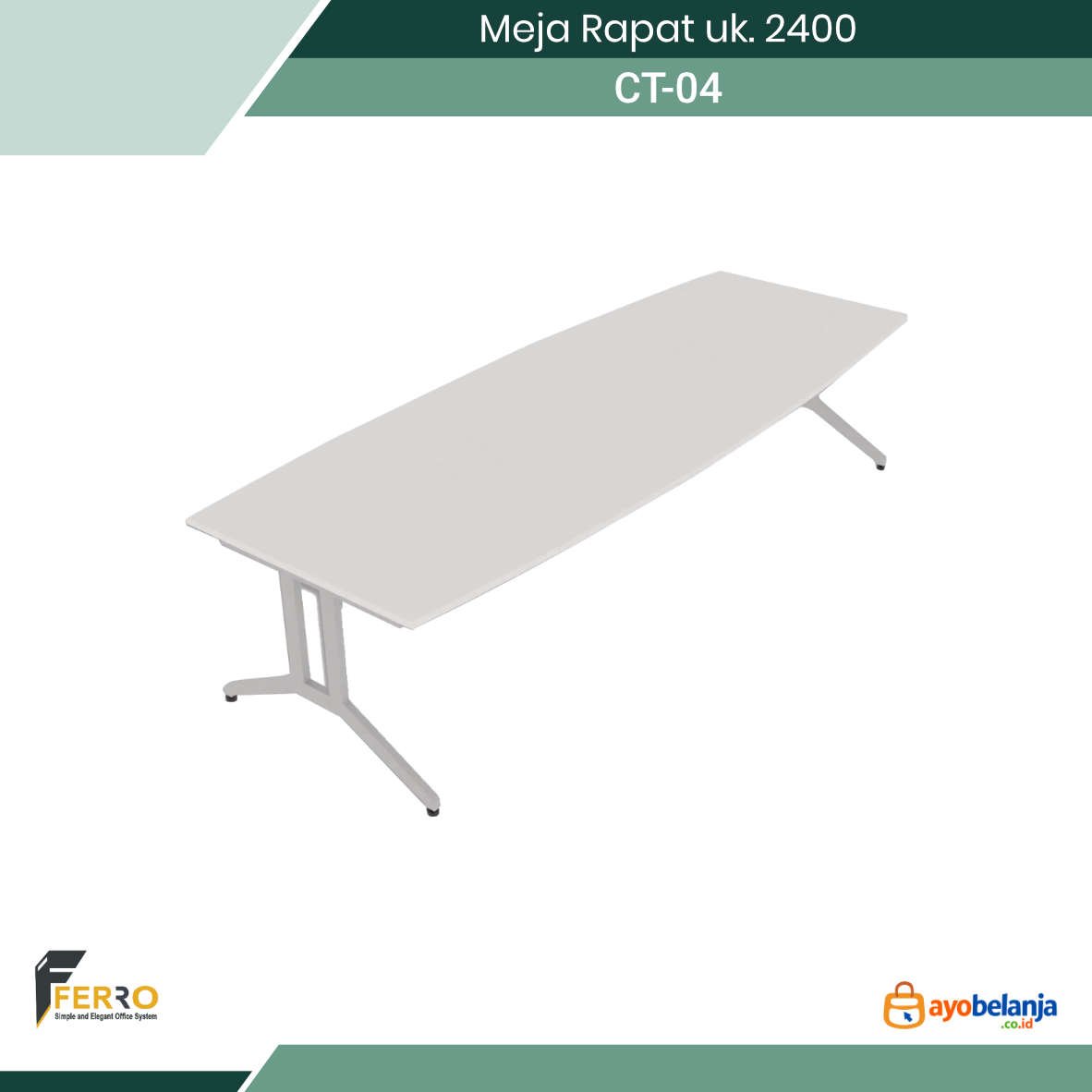 Meja Rapat uk. 2400