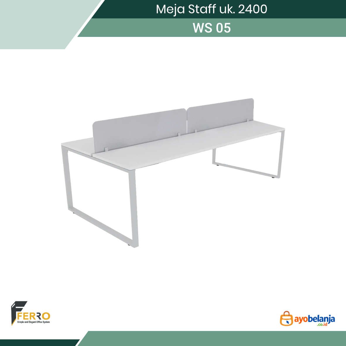 Meja Staff uk. 2400