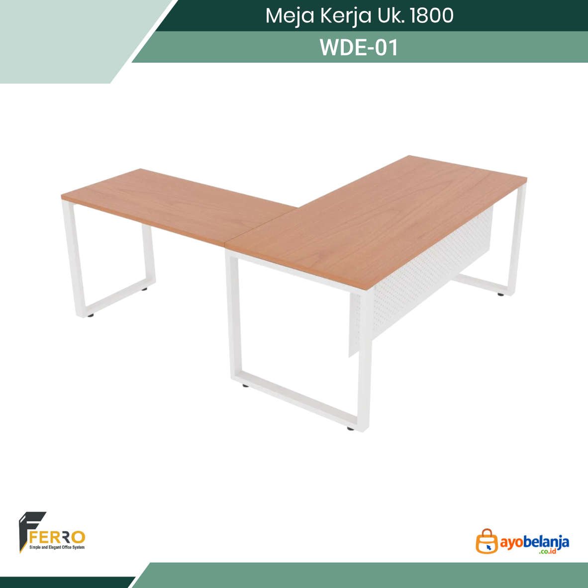 Meja Kerja Uk. 1800