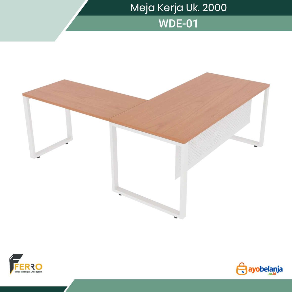 Meja Kerja Uk. 2000