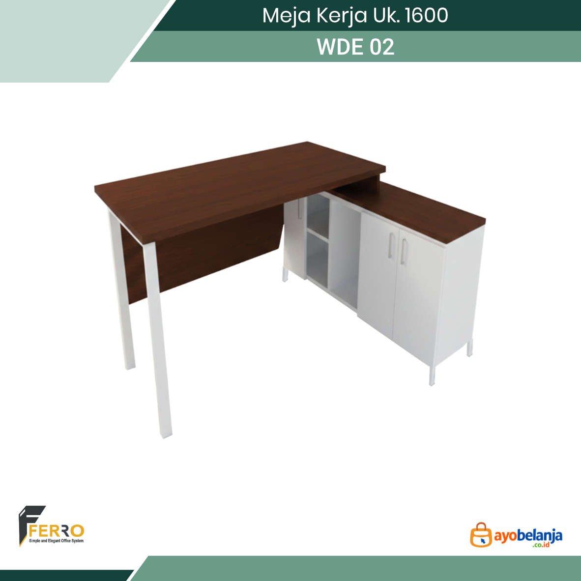 Meja Kerja Uk. 1600