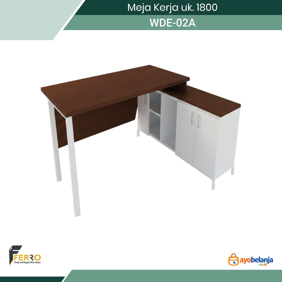 Meja Kerja uk. 1800
