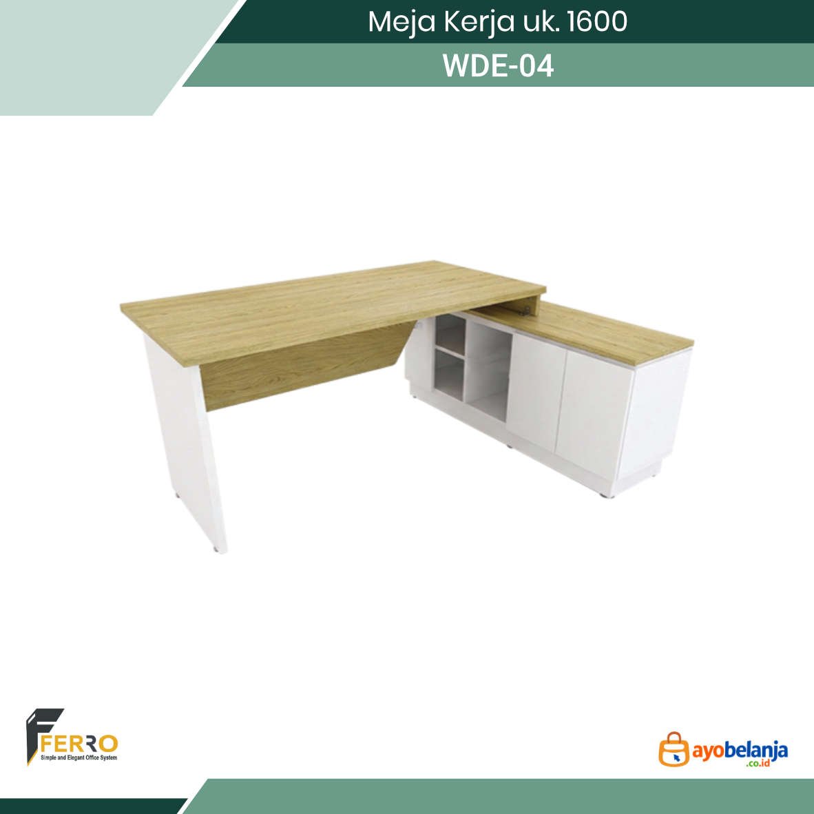 Meja Kerja uk. 1600